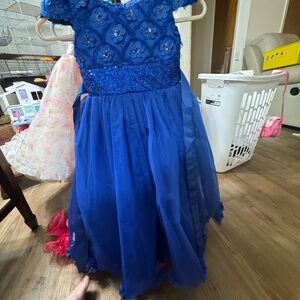 SHEIN Blue Kids Formal Dress